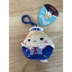Squishmallows Stranger Things Ahoy USS Butterscotch 4"‎ Backpack Clip-On Plush